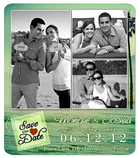 Save the Date Wedding Magnet